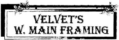 Velvet's W. Main Framing